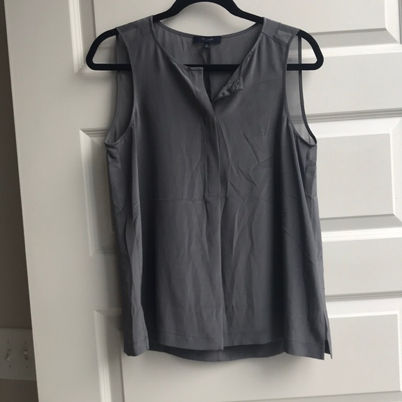 Madewell Tops - Madewell grey silk top